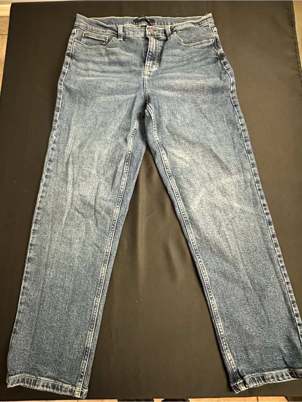 Calvin Klein Blue Straight-Leg Jeans